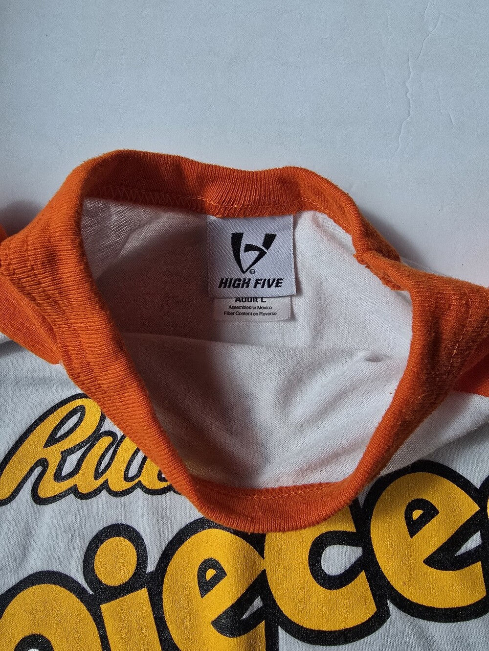 White & Orange Baseball Raglan Tee - Picture 3 of 4